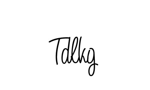 How to make Tdlkg name signature. Use Angelique-Rose-font-FFP style for creating short signs online. This is the latest handwritten sign. Tdlkg signature style 5 images and pictures png