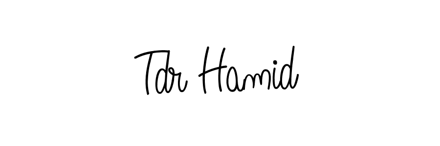 Also we have Tdr Hamid name is the best signature style. Create professional handwritten signature collection using Angelique-Rose-font-FFP autograph style. Tdr Hamid signature style 5 images and pictures png