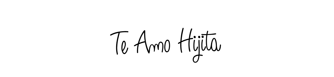 Similarly Angelique-Rose-font-FFP is the best handwritten signature design. Signature creator online .You can use it as an online autograph creator for name Te Amo Hijita. Te Amo Hijita signature style 5 images and pictures png