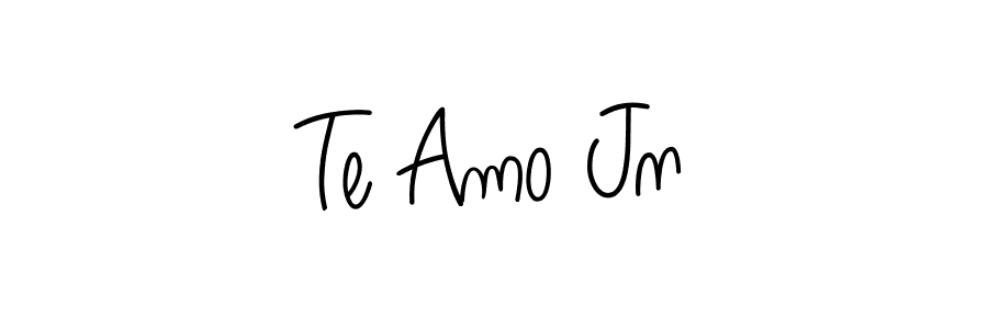 How to Draw Te Amo Jn signature style? Angelique-Rose-font-FFP is a latest design signature styles for name Te Amo Jn. Te Amo Jn signature style 5 images and pictures png