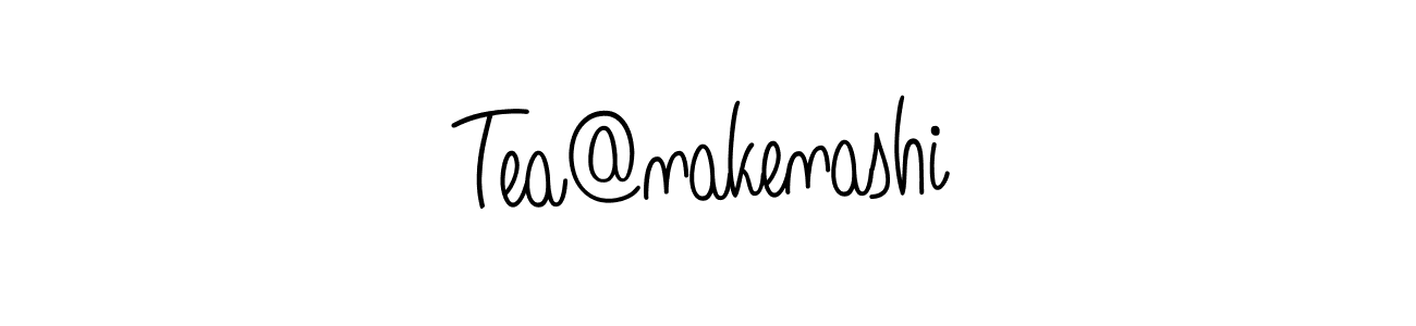 How to make Tea@nakenashi signature? Angelique-Rose-font-FFP is a professional autograph style. Create handwritten signature for Tea@nakenashi name. Tea@nakenashi signature style 5 images and pictures png