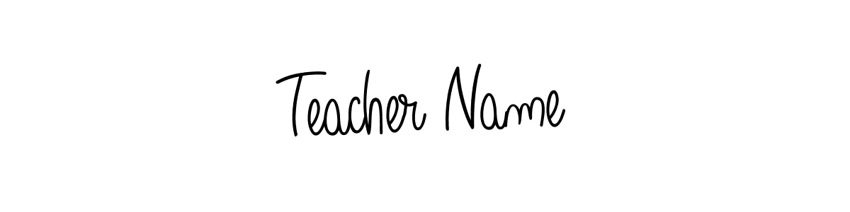Teacher Name stylish signature style. Best Handwritten Sign (Angelique-Rose-font-FFP) for my name. Handwritten Signature Collection Ideas for my name Teacher Name. Teacher Name signature style 5 images and pictures png