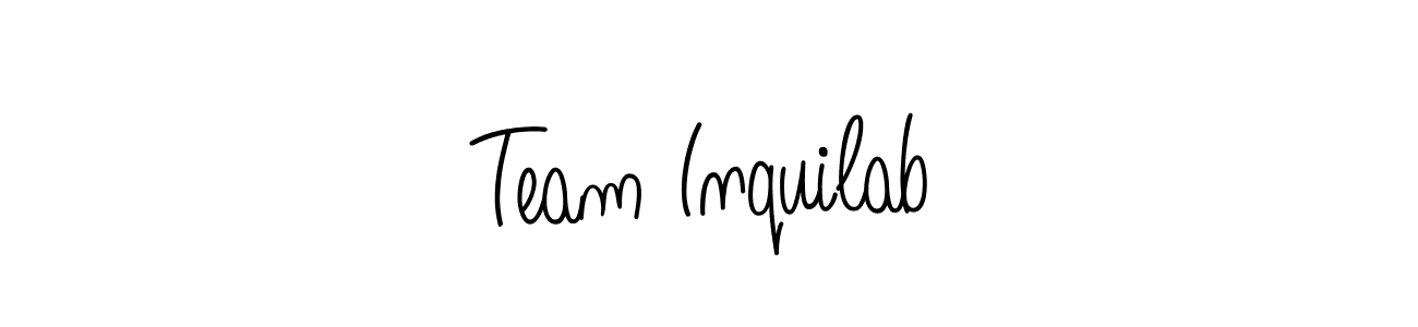 Make a beautiful signature design for name Team Inquilab. Use this online signature maker to create a handwritten signature for free. Team Inquilab signature style 5 images and pictures png