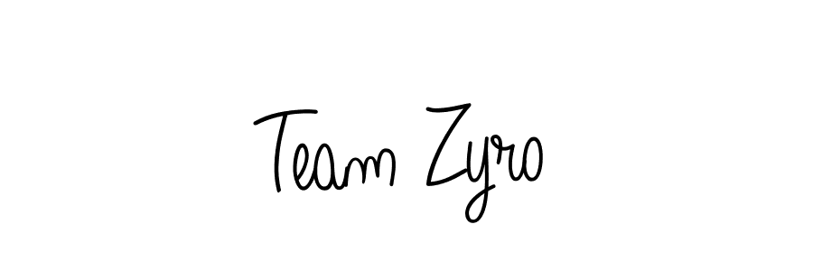 How to make Team Zyro signature? Angelique-Rose-font-FFP is a professional autograph style. Create handwritten signature for Team Zyro name. Team Zyro signature style 5 images and pictures png