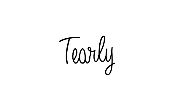 Use a signature maker to create a handwritten signature online. With this signature software, you can design (Angelique-Rose-font-FFP) your own signature for name Tearly. Tearly signature style 5 images and pictures png