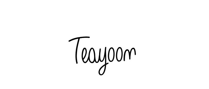 Also You can easily find your signature by using the search form. We will create Teayoon name handwritten signature images for you free of cost using Angelique-Rose-font-FFP sign style. Teayoon signature style 5 images and pictures png