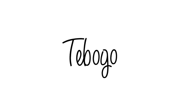 Use a signature maker to create a handwritten signature online. With this signature software, you can design (Angelique-Rose-font-FFP) your own signature for name Tebogo. Tebogo signature style 5 images and pictures png