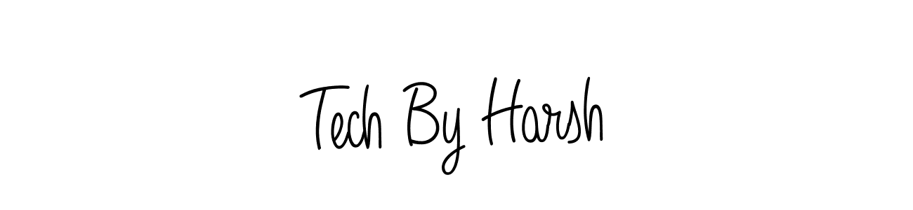 Design your own signature with our free online signature maker. With this signature software, you can create a handwritten (Angelique-Rose-font-FFP) signature for name Tech By Harsh. Tech By Harsh signature style 5 images and pictures png