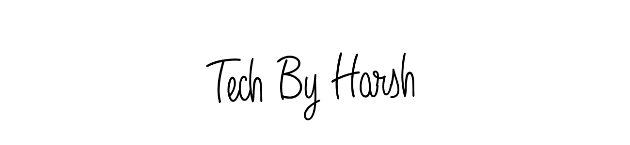How to make Tech By Harsh name signature. Use Angelique-Rose-font-FFP style for creating short signs online. This is the latest handwritten sign. Tech By Harsh signature style 5 images and pictures png