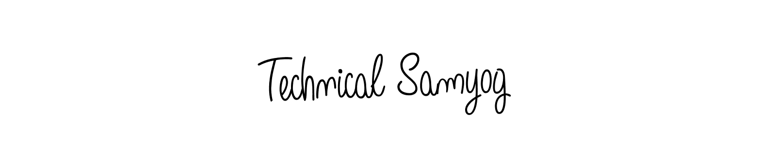 Create a beautiful signature design for name Technical Samyog. With this signature (Angelique-Rose-font-FFP) fonts, you can make a handwritten signature for free. Technical Samyog signature style 5 images and pictures png