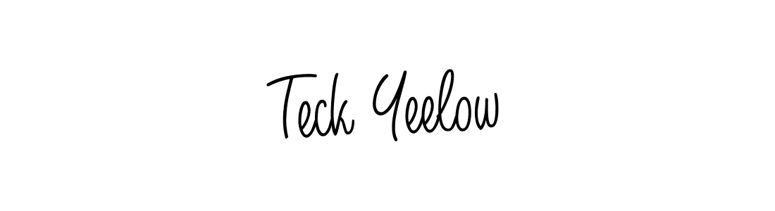 Similarly Angelique-Rose-font-FFP is the best handwritten signature design. Signature creator online .You can use it as an online autograph creator for name Teck Yeelow. Teck Yeelow signature style 5 images and pictures png