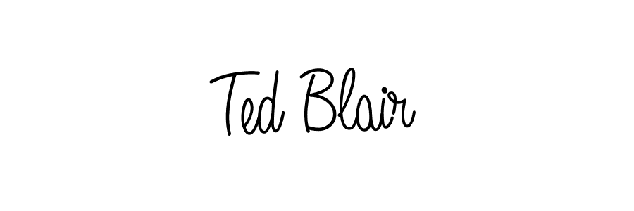 Ted Blair stylish signature style. Best Handwritten Sign (Angelique-Rose-font-FFP) for my name. Handwritten Signature Collection Ideas for my name Ted Blair. Ted Blair signature style 5 images and pictures png