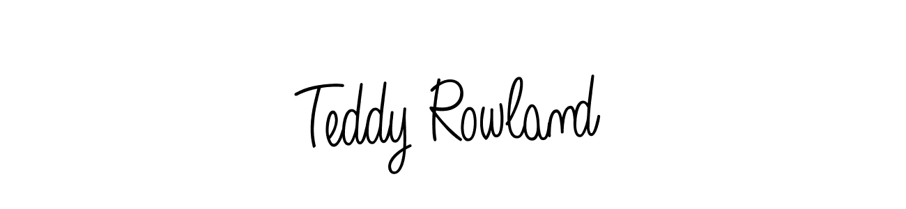 The best way (Angelique-Rose-font-FFP) to make a short signature is to pick only two or three words in your name. The name Teddy Rowland include a total of six letters. For converting this name. Teddy Rowland signature style 5 images and pictures png