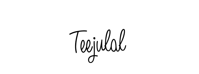 Create a beautiful signature design for name Teejulal. With this signature (Angelique-Rose-font-FFP) fonts, you can make a handwritten signature for free. Teejulal signature style 5 images and pictures png