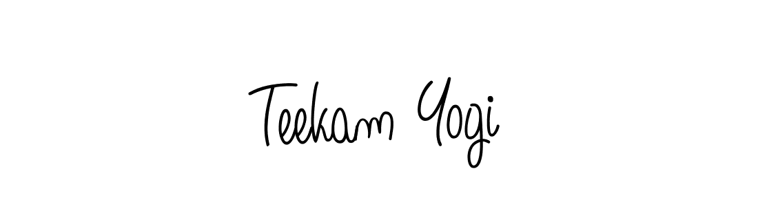 if you are searching for the best signature style for your name Teekam Yogi. so please give up your signature search. here we have designed multiple signature styles  using Angelique-Rose-font-FFP. Teekam Yogi signature style 5 images and pictures png