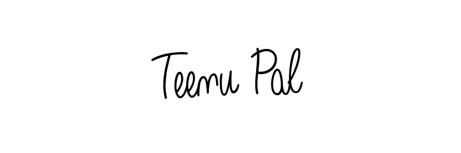 How to make Teenu Pal name signature. Use Angelique-Rose-font-FFP style for creating short signs online. This is the latest handwritten sign. Teenu Pal signature style 5 images and pictures png