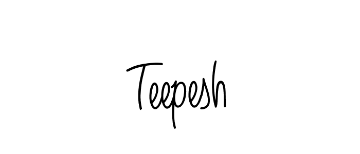 Design your own signature with our free online signature maker. With this signature software, you can create a handwritten (Angelique-Rose-font-FFP) signature for name Teepesh. Teepesh signature style 5 images and pictures png