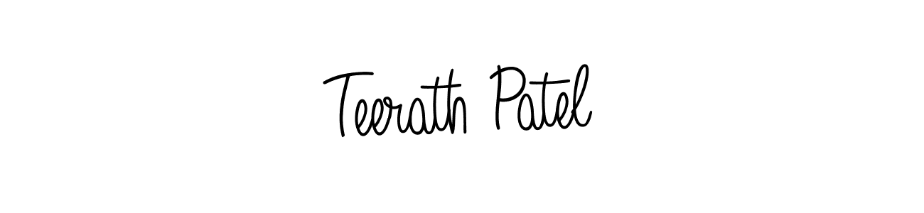 Similarly Angelique-Rose-font-FFP is the best handwritten signature design. Signature creator online .You can use it as an online autograph creator for name Teerath Patel. Teerath Patel signature style 5 images and pictures png