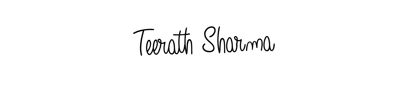 Also we have Teerath Sharma name is the best signature style. Create professional handwritten signature collection using Angelique-Rose-font-FFP autograph style. Teerath Sharma signature style 5 images and pictures png