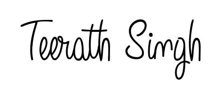 Use a signature maker to create a handwritten signature online. With this signature software, you can design (Angelique-Rose-font-FFP) your own signature for name Teerath Singh. Teerath Singh signature style 5 images and pictures png