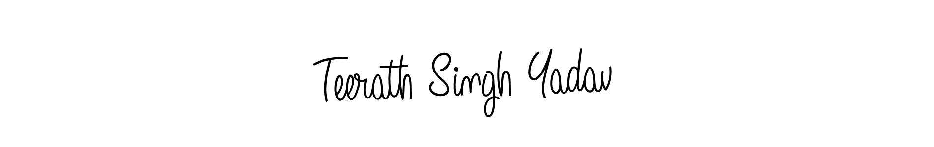 Teerath Singh Yadav stylish signature style. Best Handwritten Sign (Angelique-Rose-font-FFP) for my name. Handwritten Signature Collection Ideas for my name Teerath Singh Yadav. Teerath Singh Yadav signature style 5 images and pictures png
