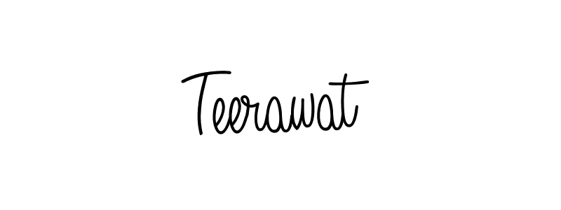 Teerawat stylish signature style. Best Handwritten Sign (Angelique-Rose-font-FFP) for my name. Handwritten Signature Collection Ideas for my name Teerawat. Teerawat signature style 5 images and pictures png