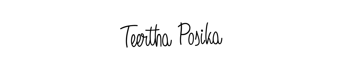 This is the best signature style for the Teertha Posika name. Also you like these signature font (Angelique-Rose-font-FFP). Mix name signature. Teertha Posika signature style 5 images and pictures png