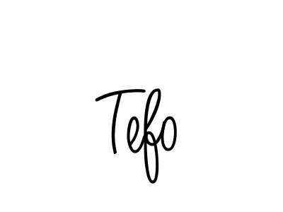 Use a signature maker to create a handwritten signature online. With this signature software, you can design (Angelique-Rose-font-FFP) your own signature for name Tefo. Tefo signature style 5 images and pictures png