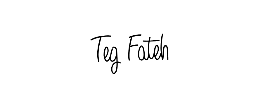 Design your own signature with our free online signature maker. With this signature software, you can create a handwritten (Angelique-Rose-font-FFP) signature for name Teg Fateh. Teg Fateh signature style 5 images and pictures png