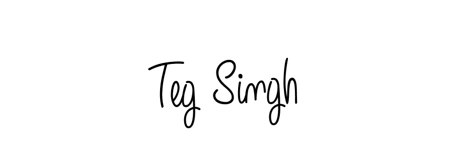 Make a beautiful signature design for name Teg Singh. With this signature (Angelique-Rose-font-FFP) style, you can create a handwritten signature for free. Teg Singh signature style 5 images and pictures png