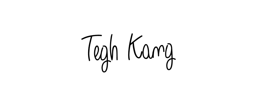 The best way (Angelique-Rose-font-FFP) to make a short signature is to pick only two or three words in your name. The name Tegh Kang include a total of six letters. For converting this name. Tegh Kang signature style 5 images and pictures png