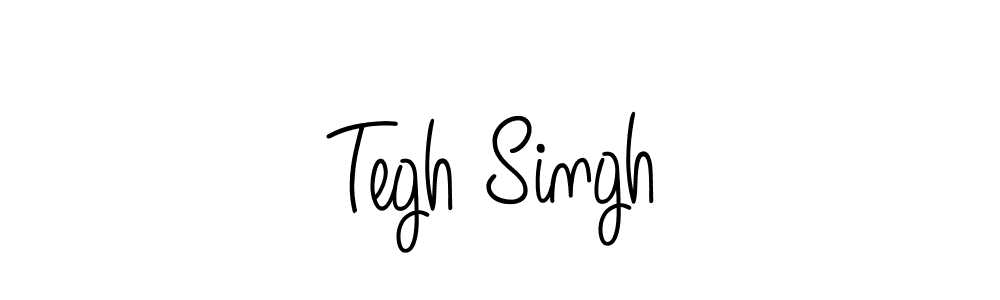 Use a signature maker to create a handwritten signature online. With this signature software, you can design (Angelique-Rose-font-FFP) your own signature for name Tegh Singh. Tegh Singh signature style 5 images and pictures png