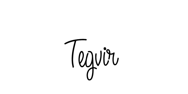 How to make Tegvir name signature. Use Angelique-Rose-font-FFP style for creating short signs online. This is the latest handwritten sign. Tegvir signature style 5 images and pictures png