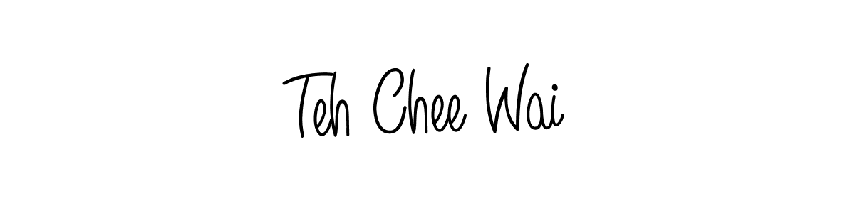 if you are searching for the best signature style for your name Teh Chee Wai. so please give up your signature search. here we have designed multiple signature styles  using Angelique-Rose-font-FFP. Teh Chee Wai signature style 5 images and pictures png