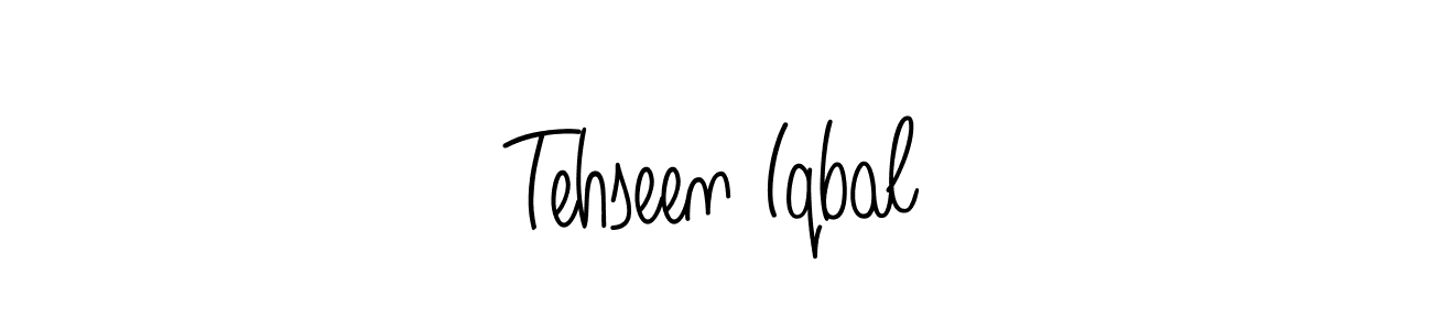 The best way (Angelique-Rose-font-FFP) to make a short signature is to pick only two or three words in your name. The name Tehseen Iqbal include a total of six letters. For converting this name. Tehseen Iqbal signature style 5 images and pictures png