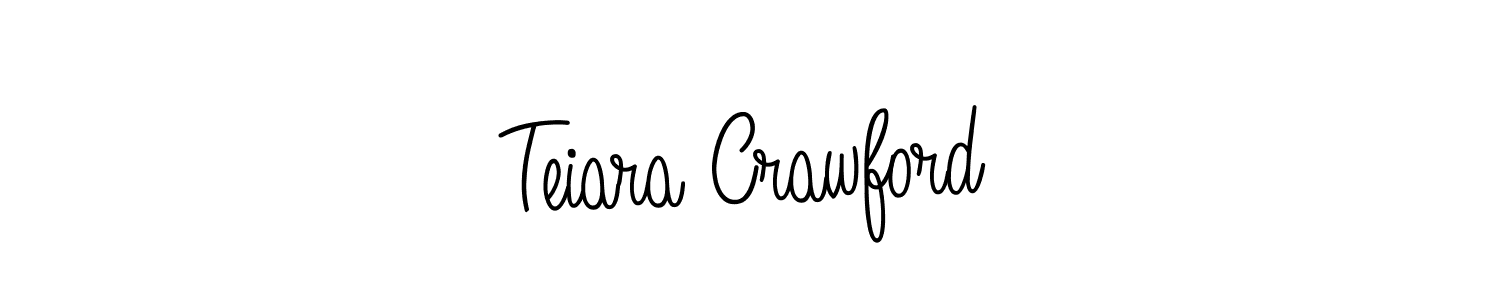 How to make Teiara Crawford signature? Angelique-Rose-font-FFP is a professional autograph style. Create handwritten signature for Teiara Crawford name. Teiara Crawford signature style 5 images and pictures png