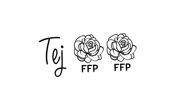 Design your own signature with our free online signature maker. With this signature software, you can create a handwritten (Angelique-Rose-font-FFP) signature for name Tej 12. Tej 12 signature style 5 images and pictures png