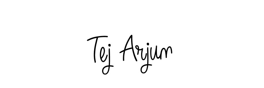 Tej Arjun stylish signature style. Best Handwritten Sign (Angelique-Rose-font-FFP) for my name. Handwritten Signature Collection Ideas for my name Tej Arjun. Tej Arjun signature style 5 images and pictures png