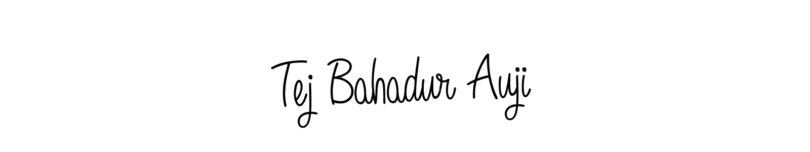 Also we have Tej Bahadur Auji name is the best signature style. Create professional handwritten signature collection using Angelique-Rose-font-FFP autograph style. Tej Bahadur Auji signature style 5 images and pictures png