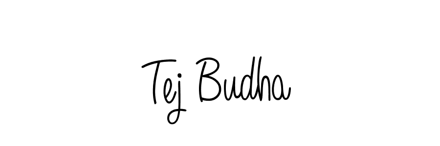 You should practise on your own different ways (Angelique-Rose-font-FFP) to write your name (Tej Budha) in signature. don't let someone else do it for you. Tej Budha signature style 5 images and pictures png