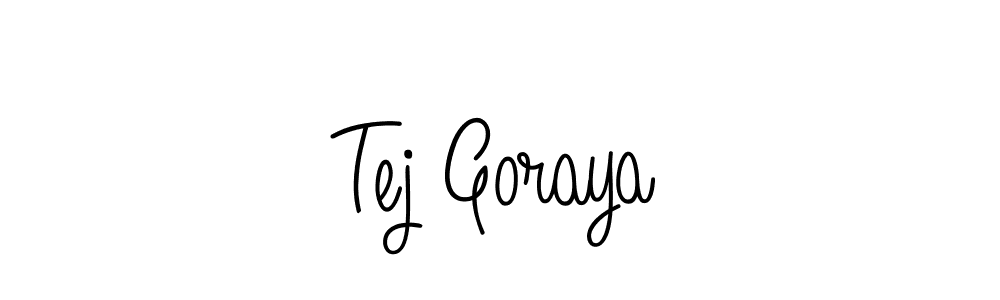 Make a beautiful signature design for name Tej Goraya. Use this online signature maker to create a handwritten signature for free. Tej Goraya signature style 5 images and pictures png