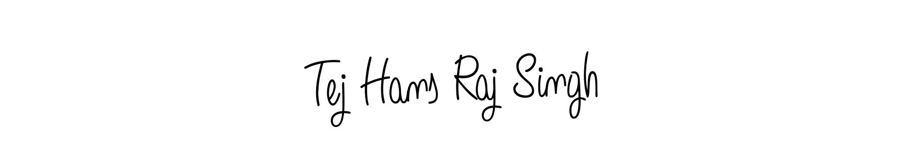 Make a beautiful signature design for name Tej Hans Raj Singh. With this signature (Angelique-Rose-font-FFP) style, you can create a handwritten signature for free. Tej Hans Raj Singh signature style 5 images and pictures png