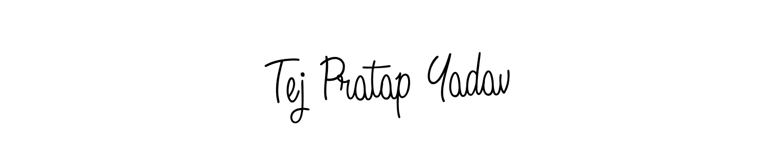 Make a beautiful signature design for name Tej Pratap Yadav. With this signature (Angelique-Rose-font-FFP) style, you can create a handwritten signature for free. Tej Pratap Yadav signature style 5 images and pictures png