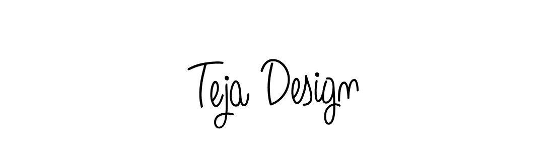 Create a beautiful signature design for name Teja Design. With this signature (Angelique-Rose-font-FFP) fonts, you can make a handwritten signature for free. Teja Design signature style 5 images and pictures png