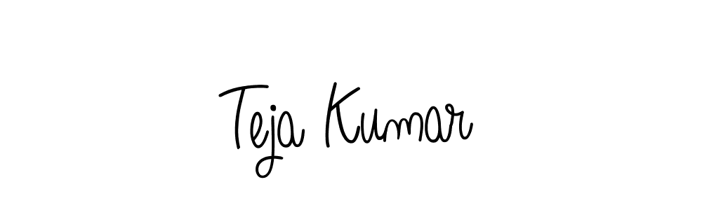 You should practise on your own different ways (Angelique-Rose-font-FFP) to write your name (Teja Kumar) in signature. don't let someone else do it for you. Teja Kumar signature style 5 images and pictures png