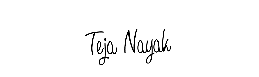 The best way (Angelique-Rose-font-FFP) to make a short signature is to pick only two or three words in your name. The name Teja Nayak include a total of six letters. For converting this name. Teja Nayak signature style 5 images and pictures png