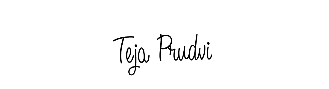 Teja Prudvi stylish signature style. Best Handwritten Sign (Angelique-Rose-font-FFP) for my name. Handwritten Signature Collection Ideas for my name Teja Prudvi. Teja Prudvi signature style 5 images and pictures png