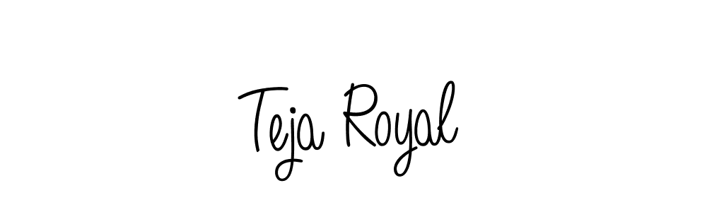 Create a beautiful signature design for name Teja Royal. With this signature (Angelique-Rose-font-FFP) fonts, you can make a handwritten signature for free. Teja Royal signature style 5 images and pictures png