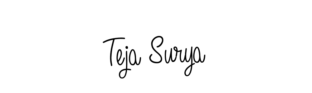 Angelique-Rose-font-FFP is a professional signature style that is perfect for those who want to add a touch of class to their signature. It is also a great choice for those who want to make their signature more unique. Get Teja Surya name to fancy signature for free. Teja Surya signature style 5 images and pictures png