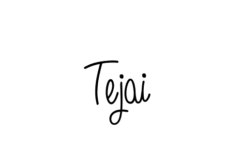 Make a beautiful signature design for name Tejai. With this signature (Angelique-Rose-font-FFP) style, you can create a handwritten signature for free. Tejai signature style 5 images and pictures png